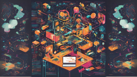 Imagem abstrata com componentes eletronicos para ilustrar o Modulo 1